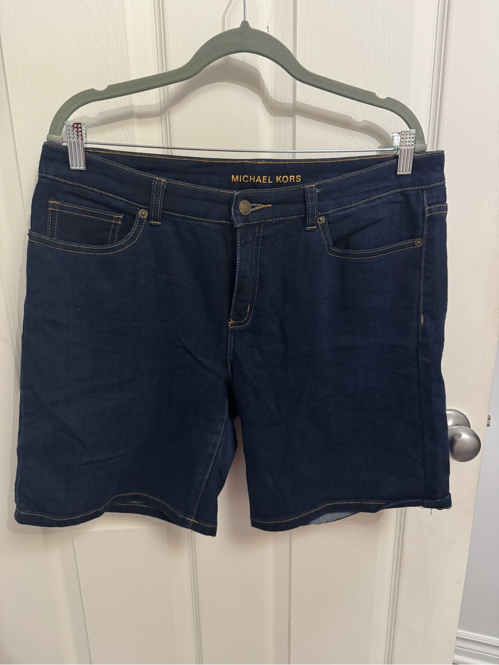 Michael Kors Navy Denim Jean Shorts
